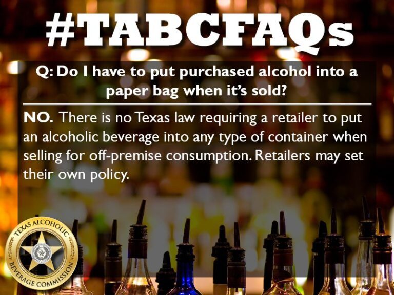 Can You Return Alcohol in Texas?