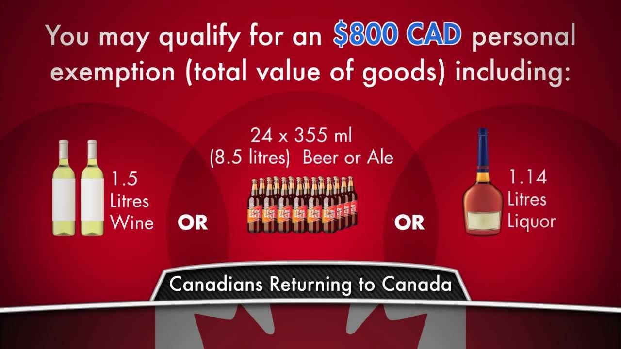 How Much Alcohol Can You Bring Into Canada Per Person 