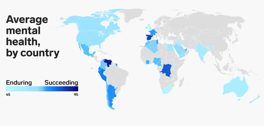 What Country Has The Most Mental Health Issues 